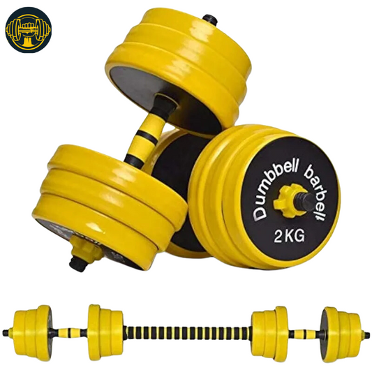 44LB Adjustable Dumbbell Barbell Pair