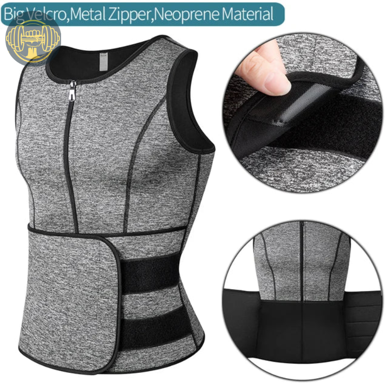 Men Waist Trainer Sauna Vest