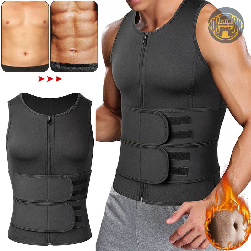 Men Waist Trainer Sauna Vest