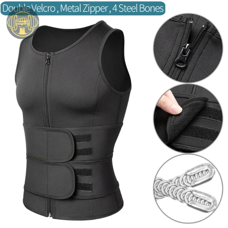 Men Waist Trainer Sauna Vest