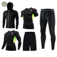 Mens 5Pcs Compression Set Rashguard