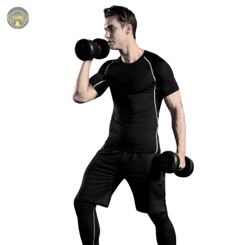 Mens 5Pcs Compression Set Rashguard