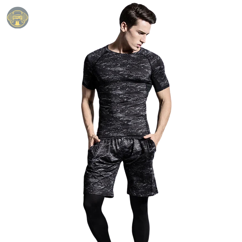 Mens 5Pcs Compression Set Rashguard